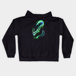 Colorful Xenomorph Kids Hoodie